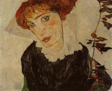 Portrait of Valerie Neuzil Artwork by Egon Schiele