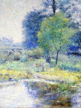 Spring Landscape Artwork by John Ottis Adams