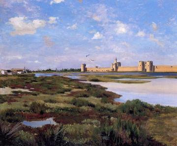 Aigues-Mortes Artwork by Jean Frederic Bazille