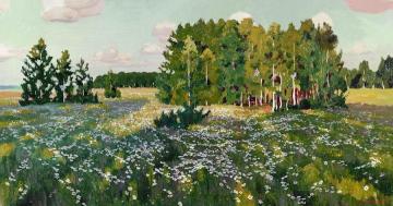 The Flowering Meadow Artwork by Arkady Rylov