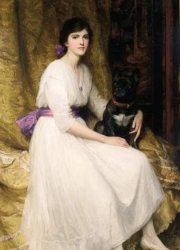 Portrait of the Artist's Niece Dorothy Artwork by Sir Francis Bernard Dicksee