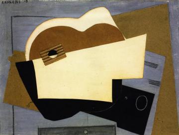 Guitar On A Table Artwork by Henri Laurens