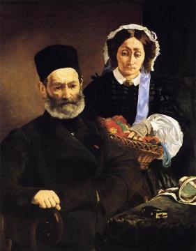 Portrait of Monsieur and Madame Manet Artwork by Edouard Manet