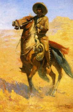 Headin' Up The Range Artwork by Edward Borein