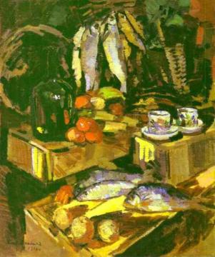 Fish Artwork by Constantin Alexeevich Korovin