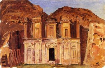 View Of Ed Deir, Petra, Jordan Artwork by Frederic Edwin Church