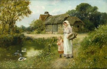 A Walk In The Country Artwork by Henry John Yeend King