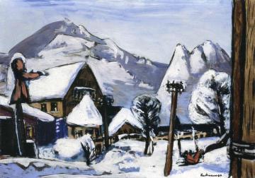 Snow Landscape At Garmisch Artwork by Max Beckmann
