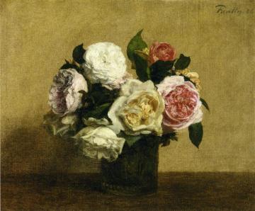 Roses Artwork by Henri Fantin-Latour