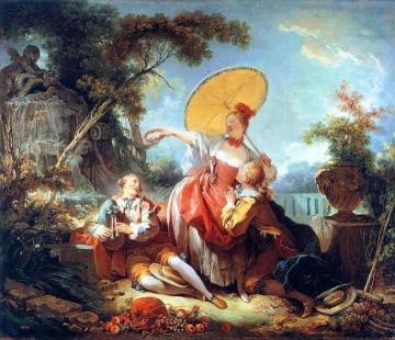 The Musical Contest Artwork by Jean Honore Fragonard