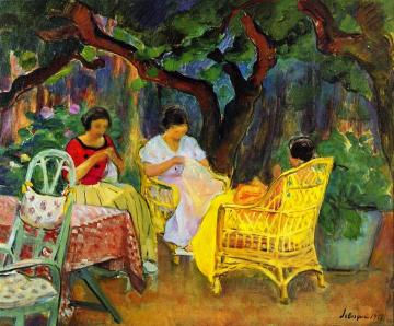 Afternoon in the Garden Artwork by Henri Lebasque