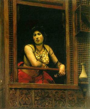 Woman at Her Window Artwork by Jean Leon Gerome