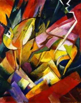 Mountain Goats Artwork by Franz Marc
