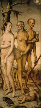 The Ages of Man and Death Artwork by Hans Baldung Grien