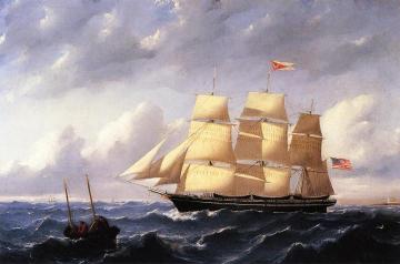 Whaleship 'Twilight' of New Bedford Artwork by William Bradford