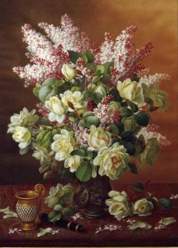 Lilacs and Roses Artwork by Raoul de Longpre