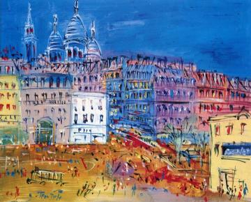 Square St. Pierre Artwork by Jean Dufy