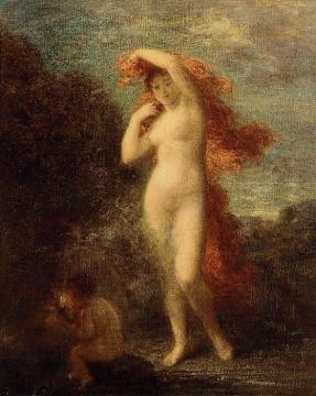 Venus And Cupid Artwork by Henri Fantin-Latour