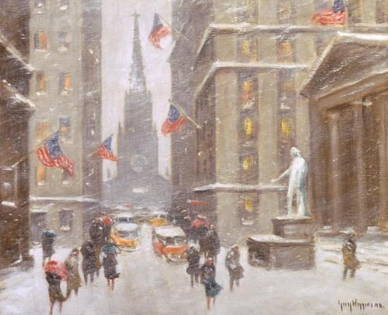 Washington's Birthday On Wall Street Artwork by Guy Wiggins