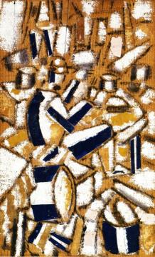 The Card Game Artwork by Fernand Léger