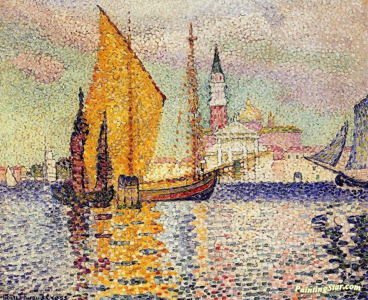 San Giorgio Maggiore, Venice Artwork by Henri Edmond Cross