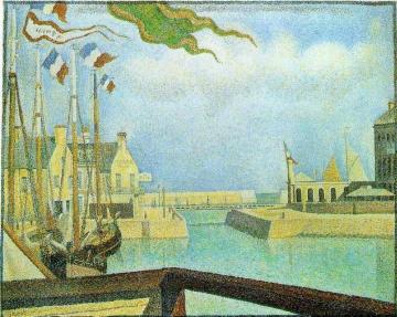 Port-en-Bassin - Sunday Artwork by Georges Seurat