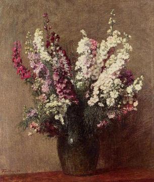 Pieds d'Allouette Artwork by Henri Fantin-Latour