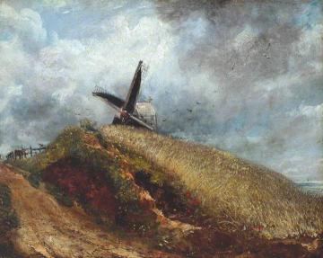 A Windmill Near Brighton Artwork by John Constable
