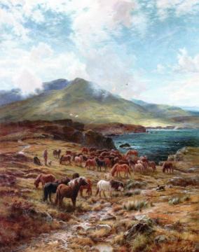 Highland Sunshine Artwork by Louis Bosworth Hurt