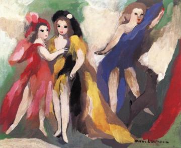 Three Girls Artwork by Marie Laurencin