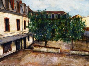 Couvent à Chartres (Eure-et-Loir) Artwork by Maurice Utrillo
