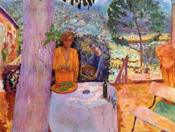 Terrace At Vernon Artwork by Pierre Bonnard