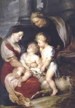 The Virgin and Child with St Elizabeth and the Infant St John the Baptist Artwork by Peter Paul Rubens