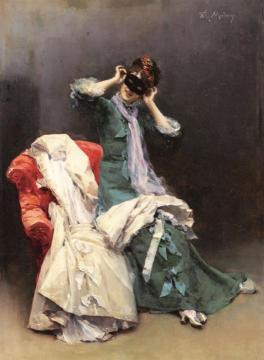 Preparing for the Costume Ball Artwork by Raimundo de Madrazo y Garreta