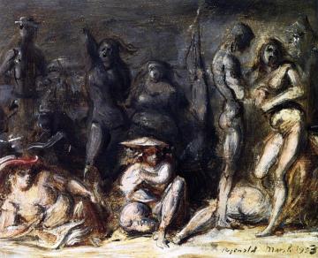 Beach Scene Artwork by Reginald Marsh