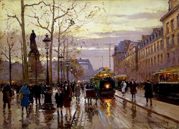 Place de la Republique Artwork by Edouard Léon Cortes
