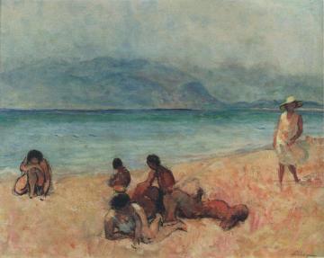 Bathers at Saint Tropez Artwork by Henri Lebasque