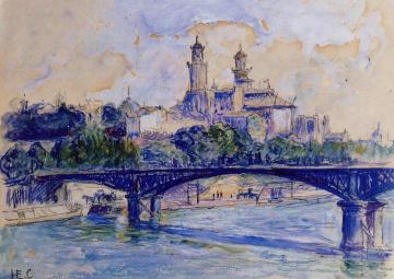 The Seine by the Trocadero Artwork by Henri Edmond Cross