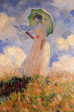Woman with a Parasol Artwork by Claude Oscar Monet