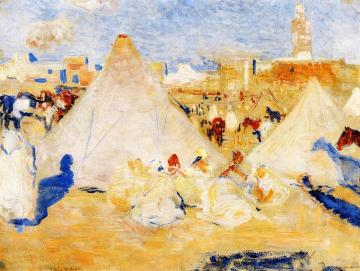 Encampment near a Moroccan Village Artwork by Theo van Rysselberghe