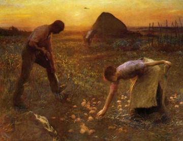 The Allotment Garden Artwork by Sir George Clausen