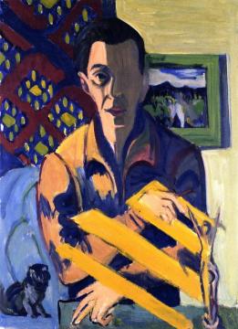 Self-Portrait Artwork by Ernst Ludwig Kirchner