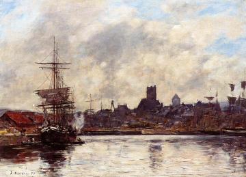 Fecamp, the Port Artwork by Eugène-Louis Boudin