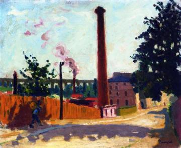 Arceuil, The Factory And Aqueduct Artwork by Albert Marquet