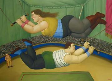 Flying Trapeze Artwork by Fernando Botero