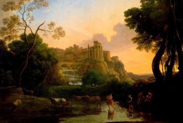 Ideal View of Tivoli Artwork by Claude Lorrain