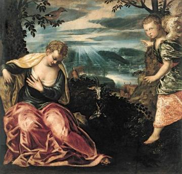Annunciation To Manoah's Wife Artwork by Tintoretto Jacopo
