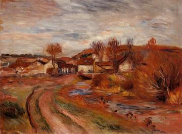 Landscape in Normandy Artwork by Pierre Auguste Renoir