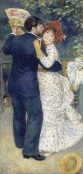 Country Dance Artwork by Pierre Auguste Renoir
