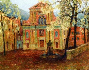 The Church at Dolceacqua Artwork by Henri Le Sidaner